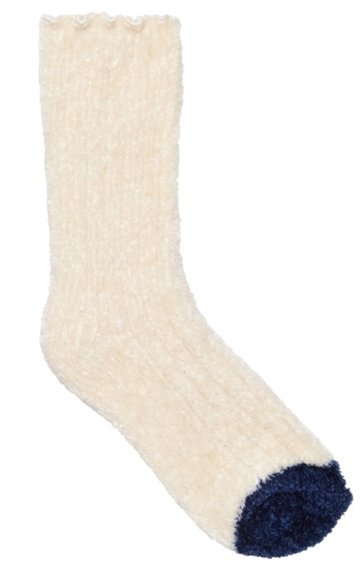 L 2pk Chenille Socks