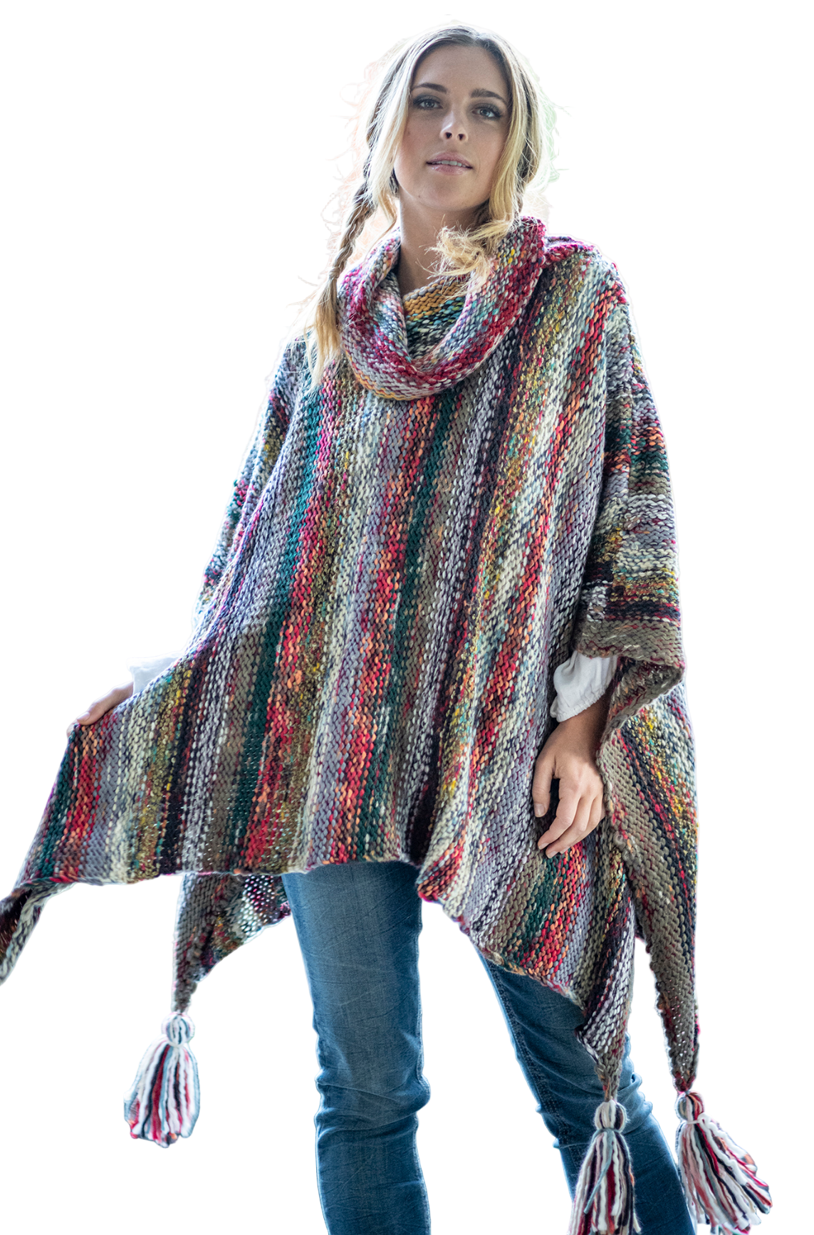 Nia Poncho - Pink Tones