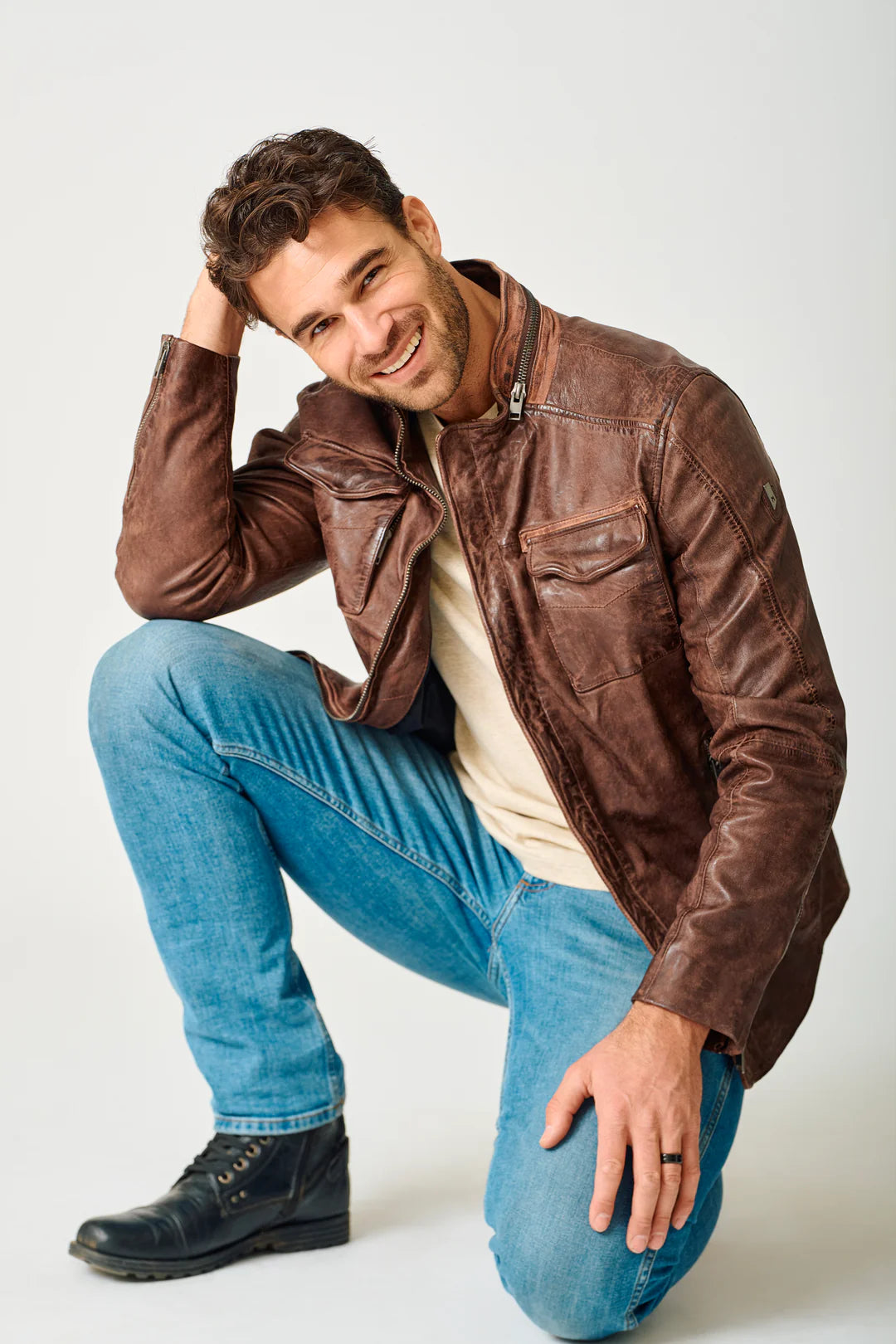 Men's Cove RF Leather Jacket