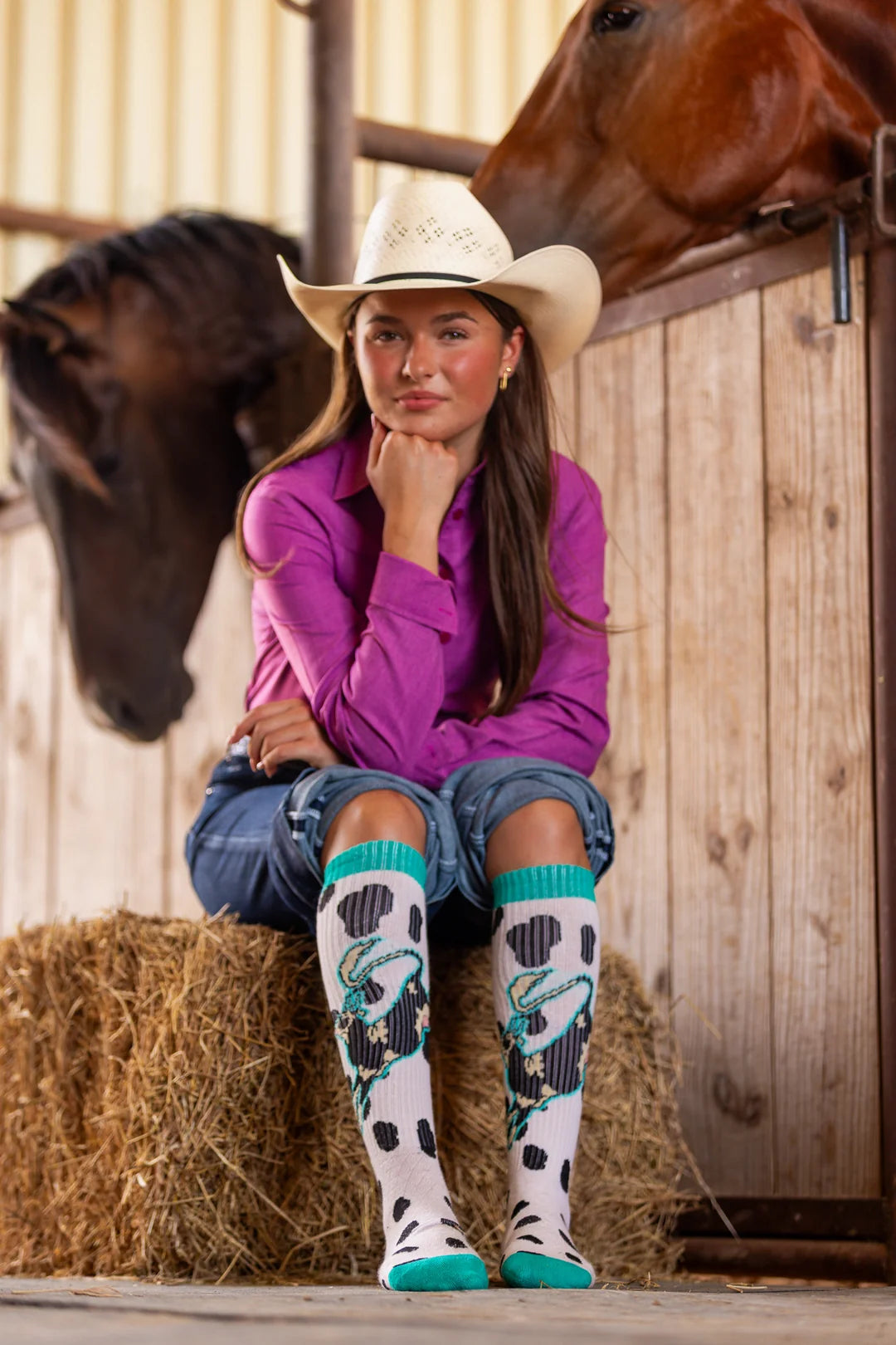 Bad Cowgirl Co. High Steaks Performance Boot Socks