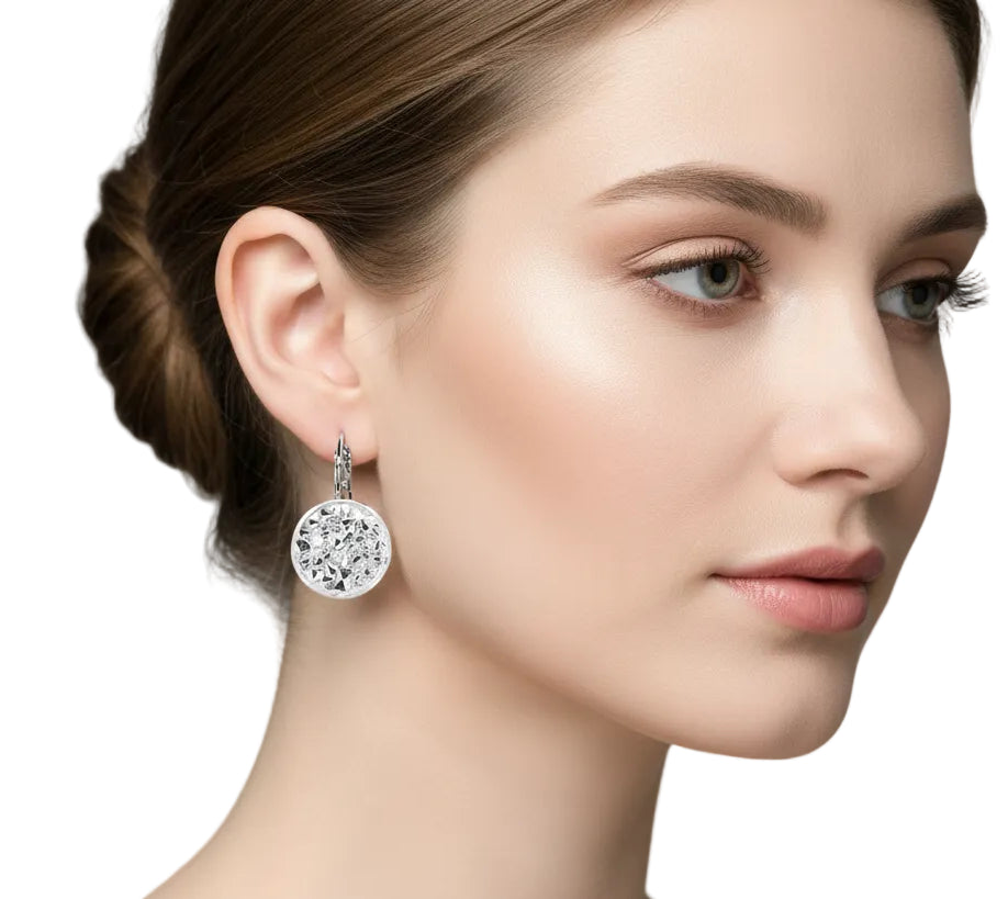 Carly Crystal Rock Euroback Earring