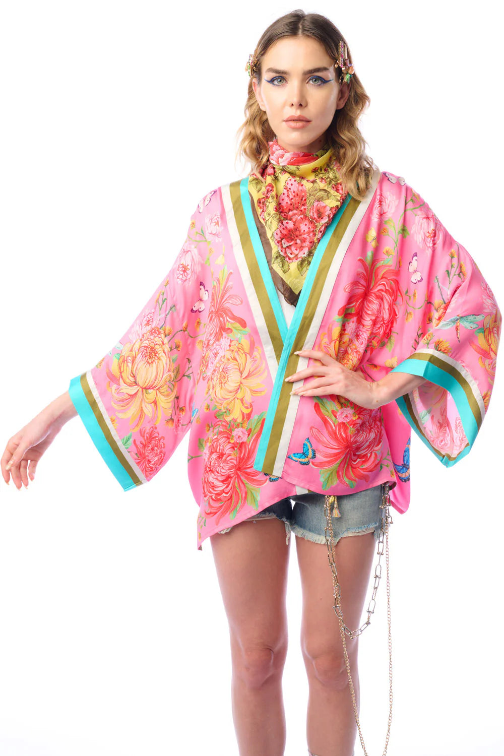 The Legend of the Crane Short Kimono