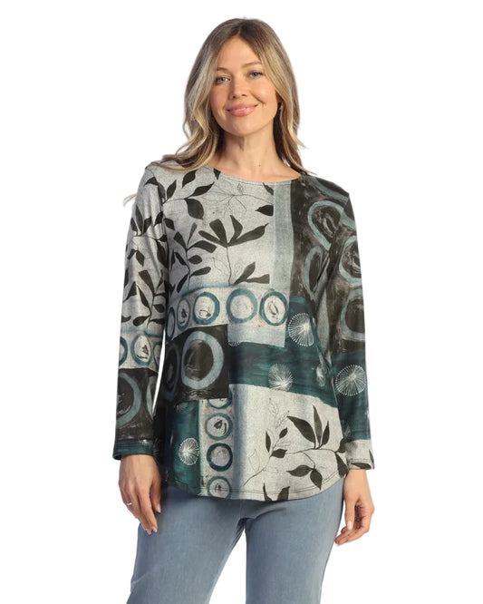 French Brush Side Slit Tunic - Nora