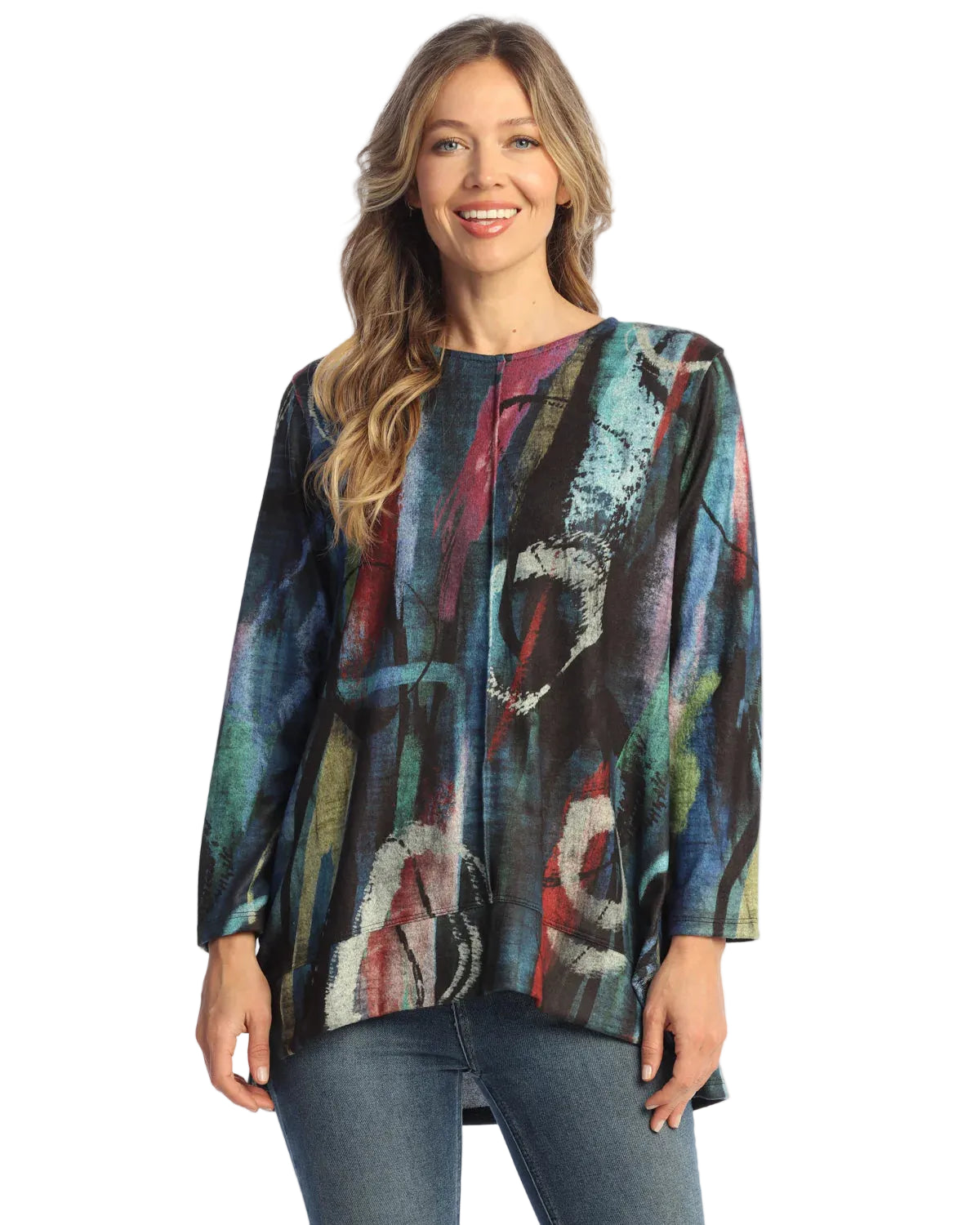 Brushed Knit Side Slit Tunic - Windsor