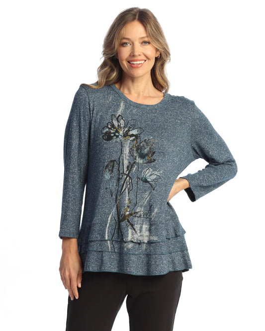 Soft-Brushed Knit Tunic - Lorena