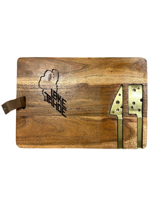 Rectangle Cheese Board w/Knife Server