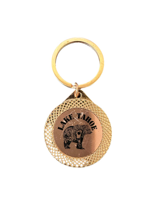 Keychain - Lake Tahoe Bear Rose Gold