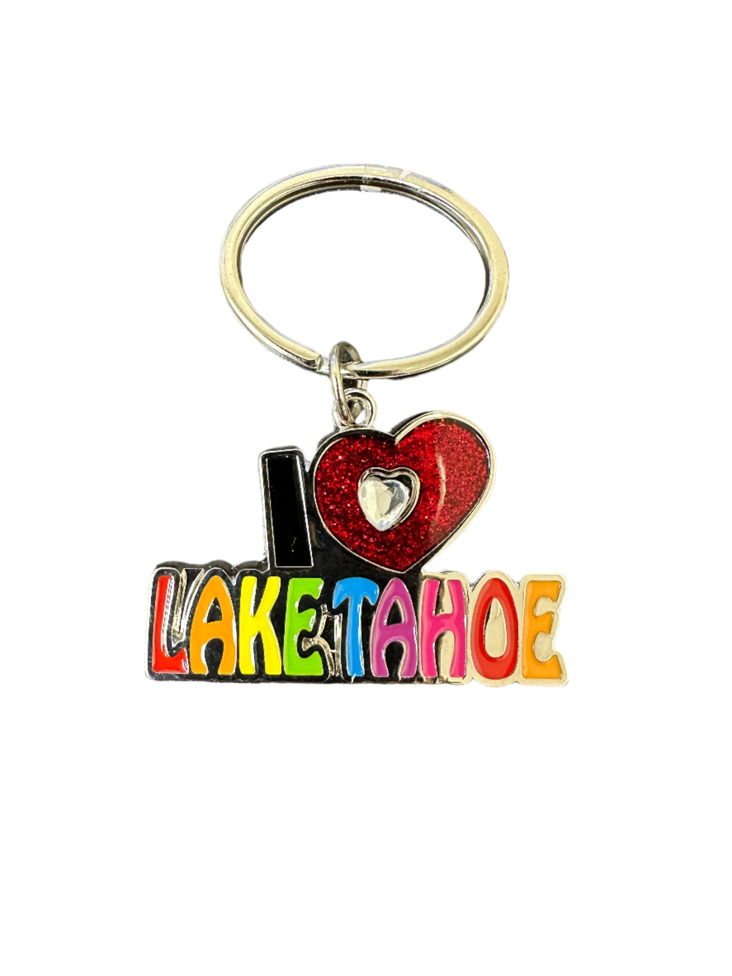 Keychain - Lake Tahoe Heart Shaped