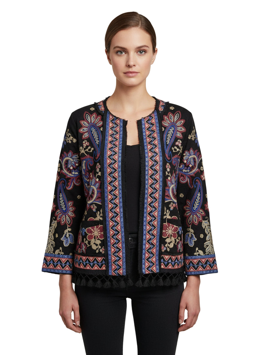Katiuska Short Fringe Jacket - Montanna
