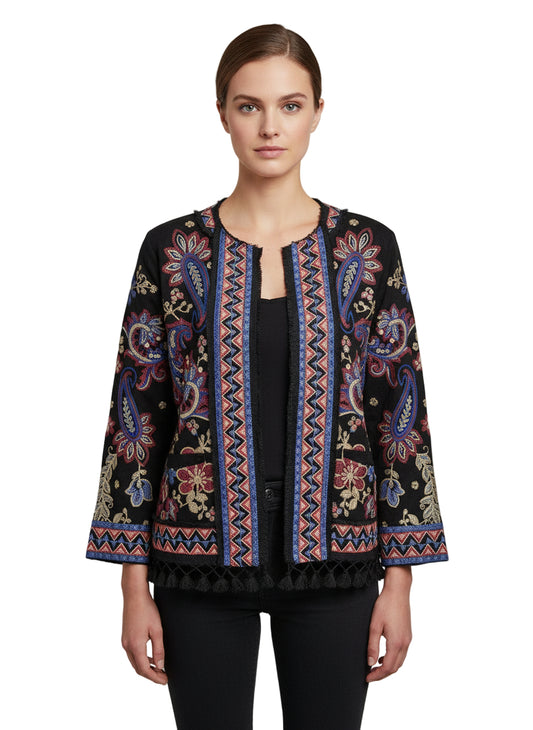 Katiuska Short Fringe Jacket - Montanna
