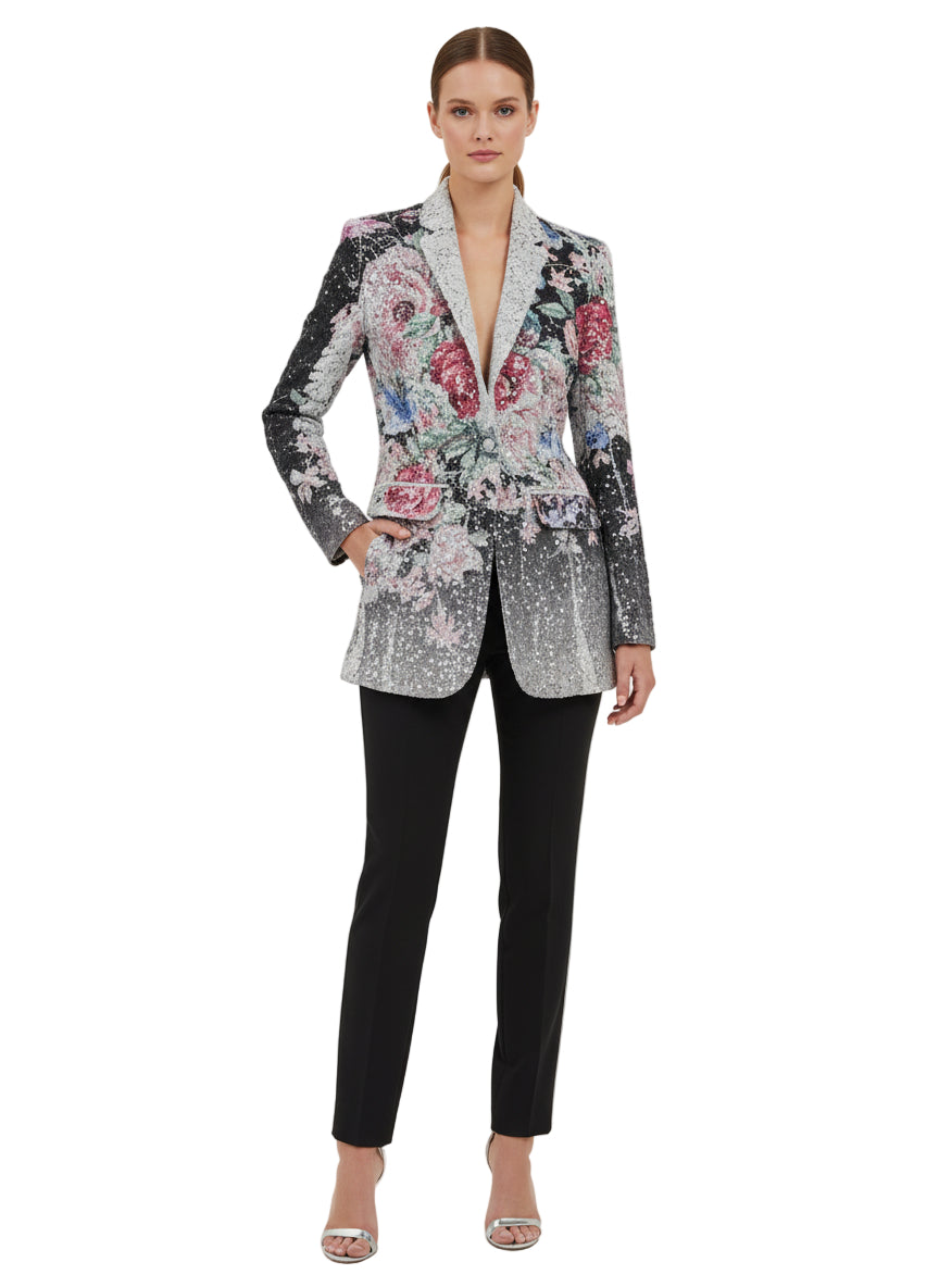 Lace and Sequin Blazer Jacket