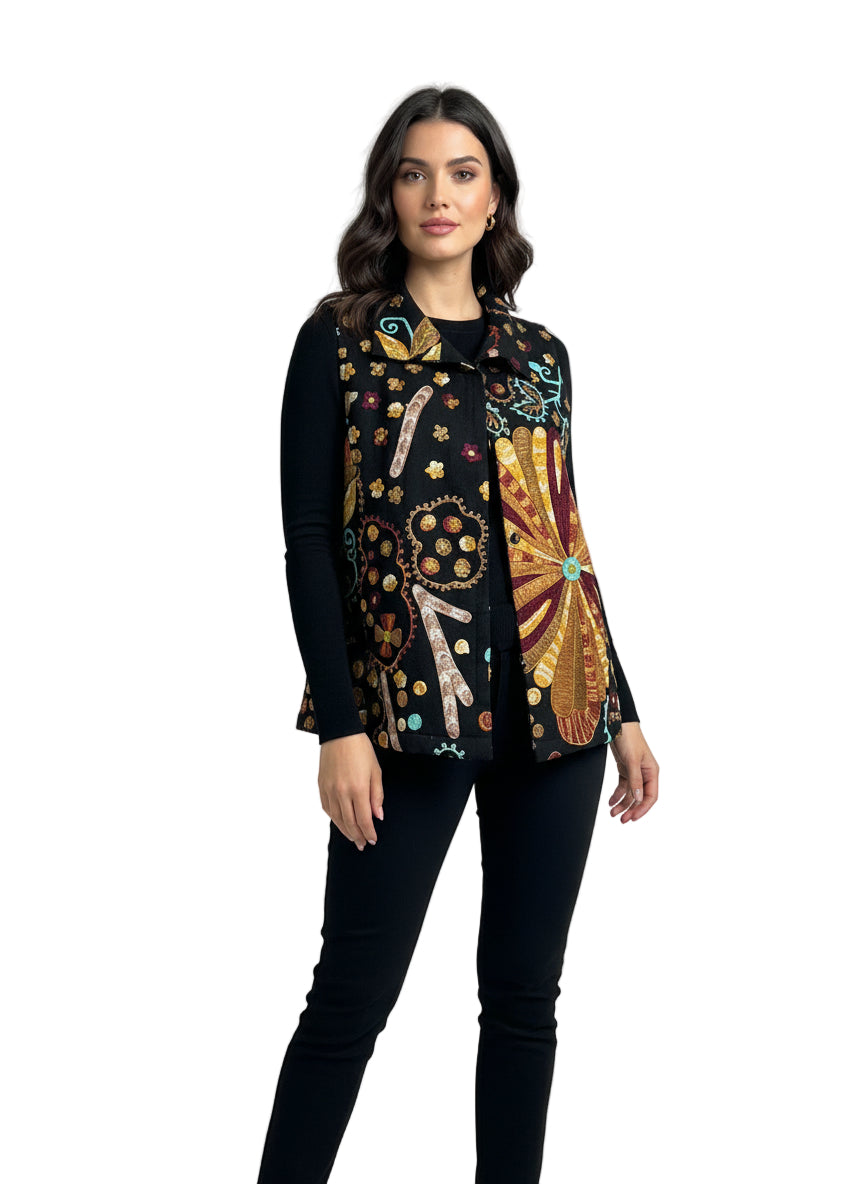 Embroidered Vest - Versailes