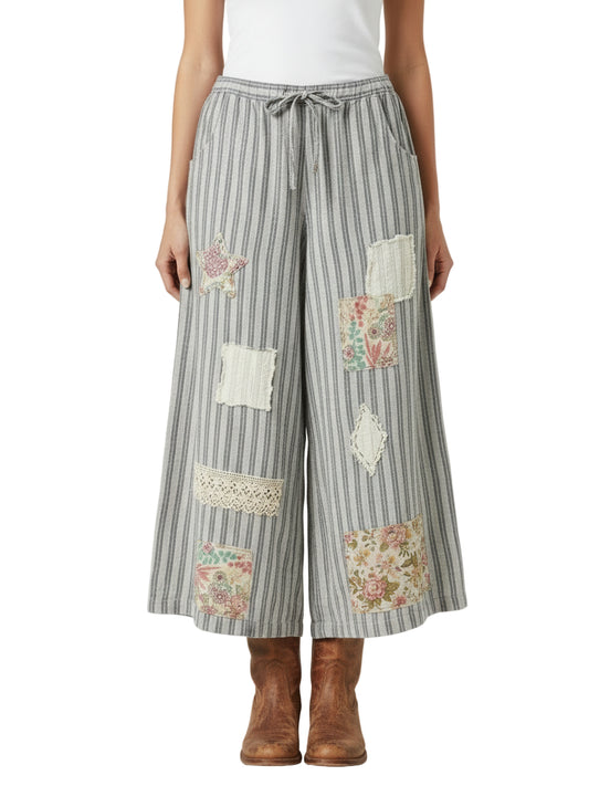 Lined Up Trouser Pants