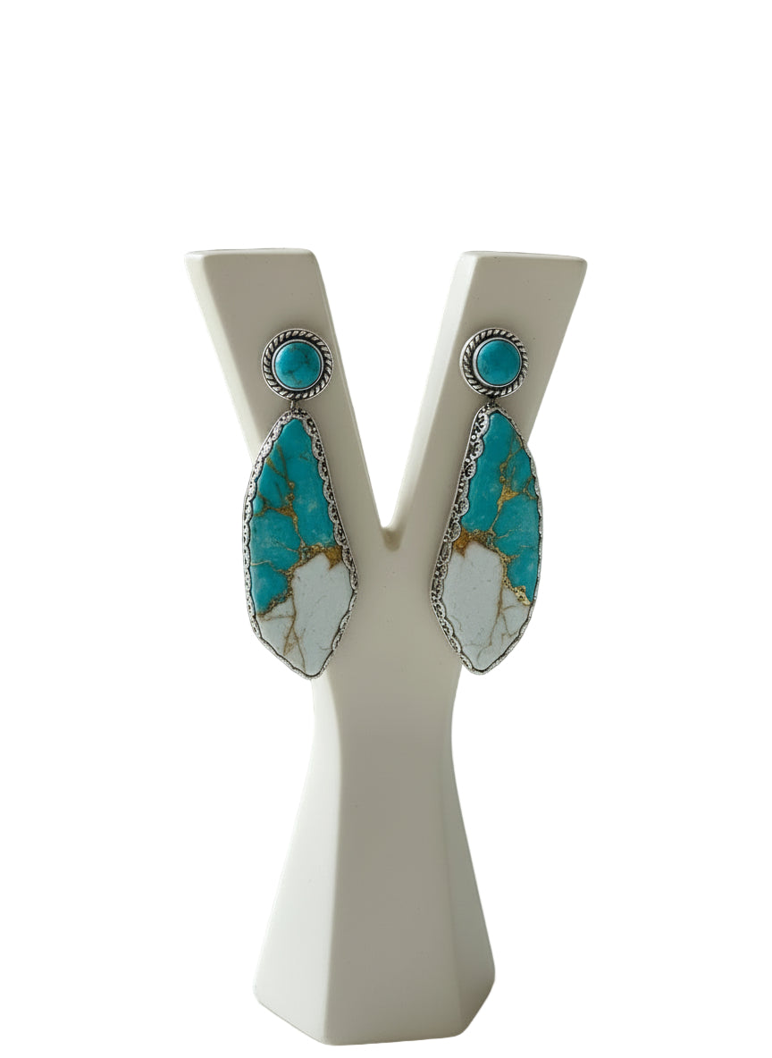Earrings - Turquoise/Sterling Silver
