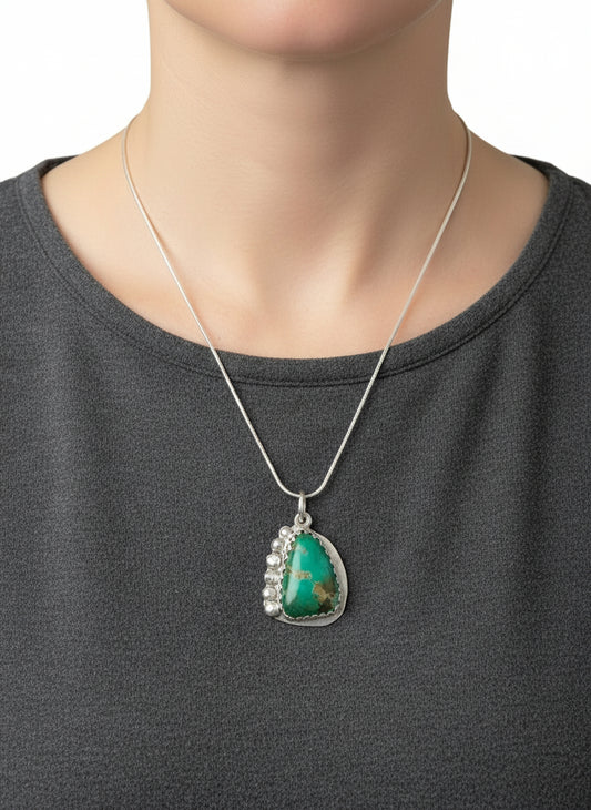 Necklace - Rolston Turquoise/Sterling Silver