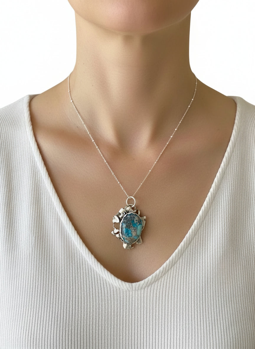 Necklace - Turquoise/Sterling Silver