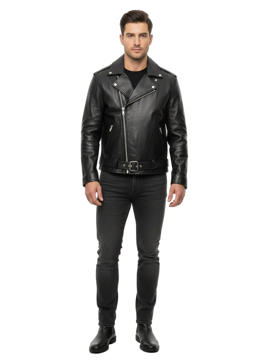 M Eagle Overlay Moto Jacket