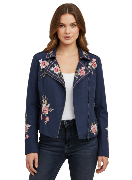 Moto Embroidered Jacket