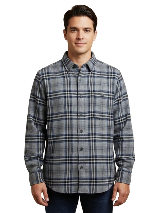 Farmington Brushed Cotton Button Down Shirt
