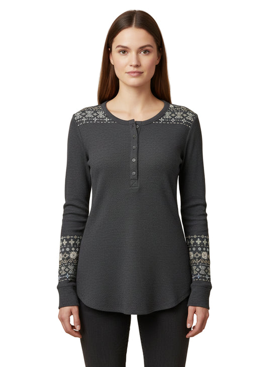 Honey Lake Waffle Henley