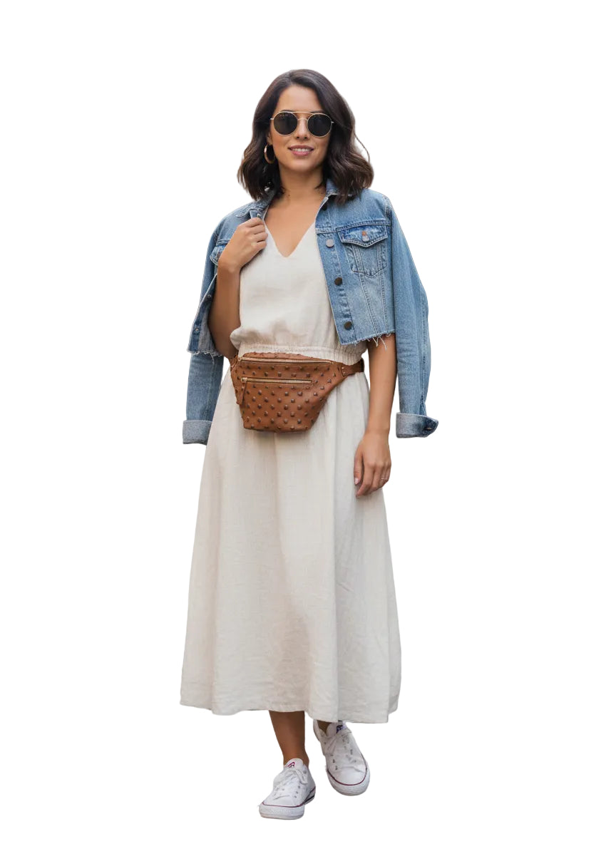 Fanny Pack with Leather