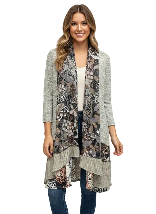 Open Front Sweater Top