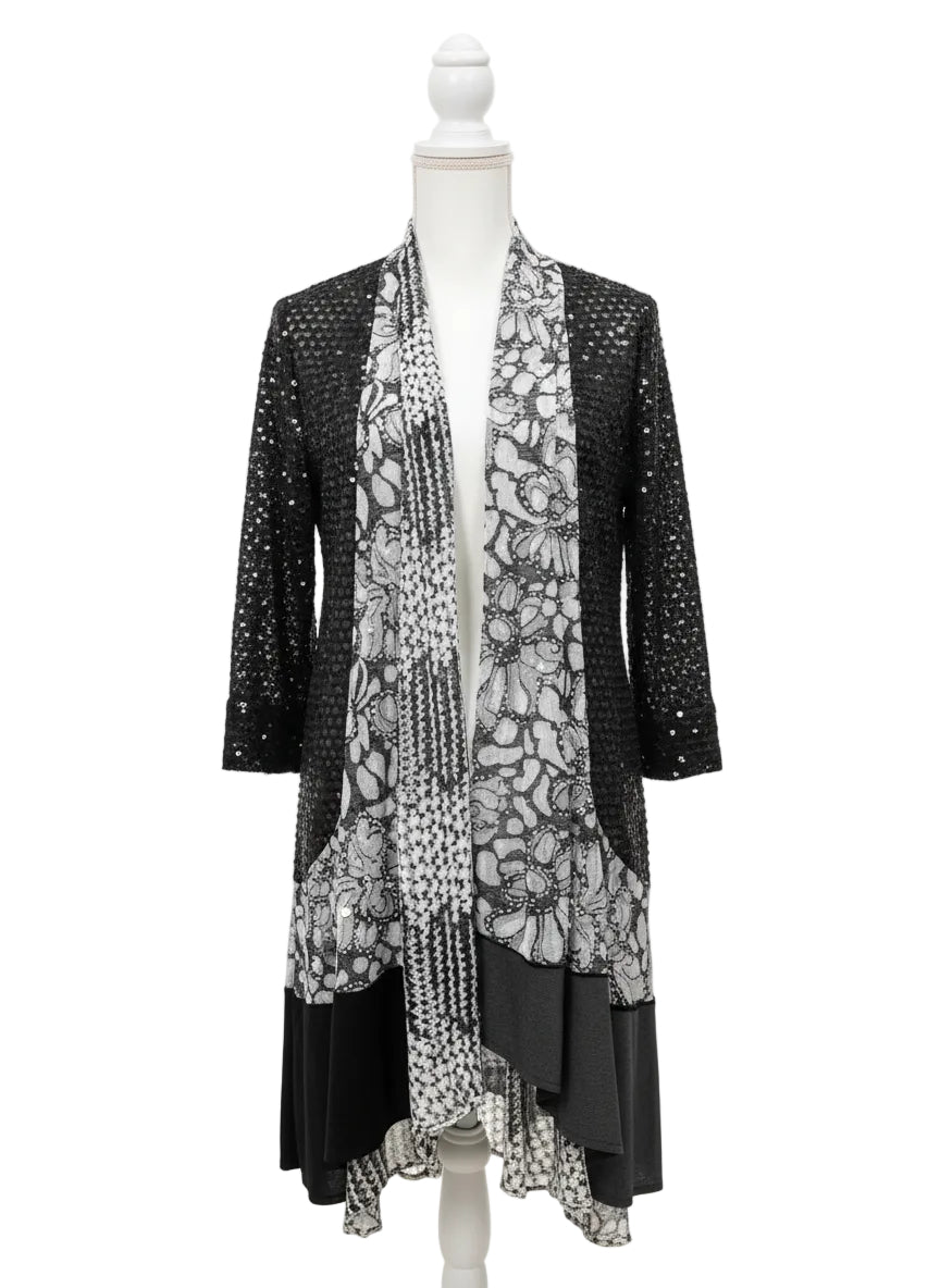 Open Front Cardigan Top