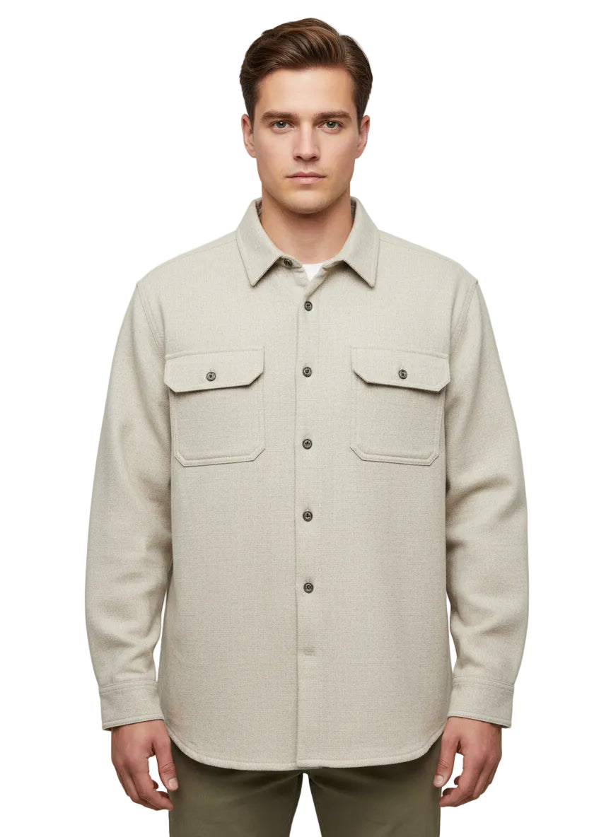 L/S Textured Sherpa Line Shirt