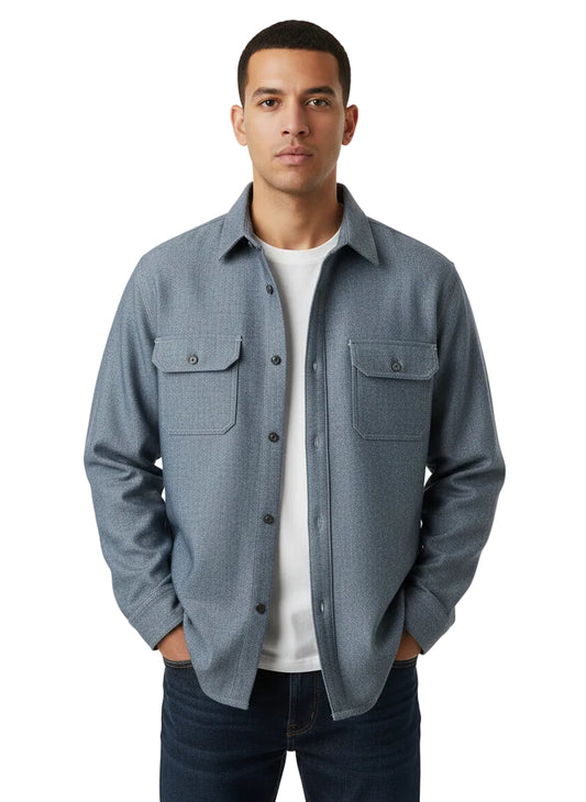 L/S Textured Sherpa Line Shirt