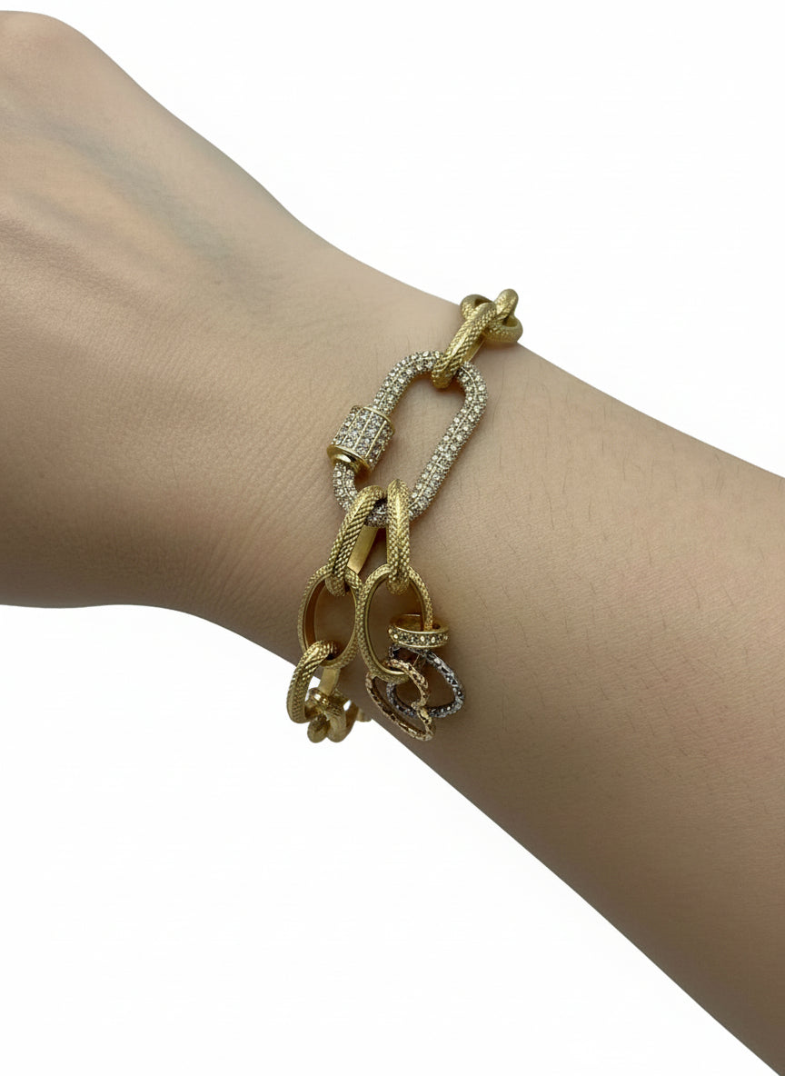 Large Gold Chain Bracelet