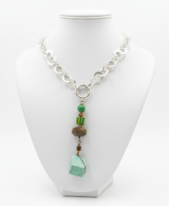 Circle/Pewter with Pendant