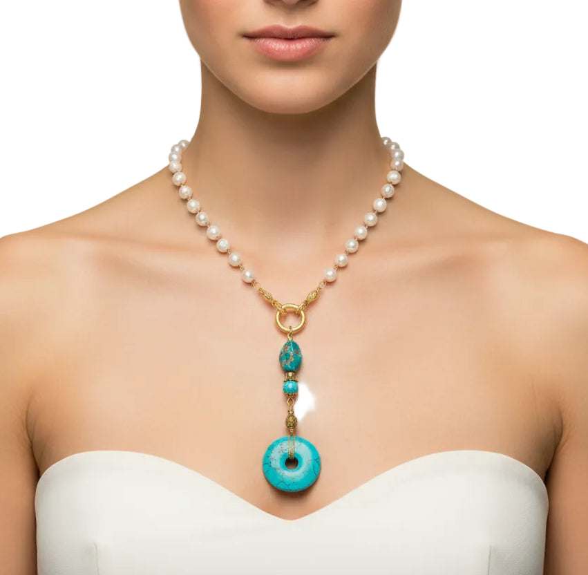 Freshwater Pearl/Chain with Pendant