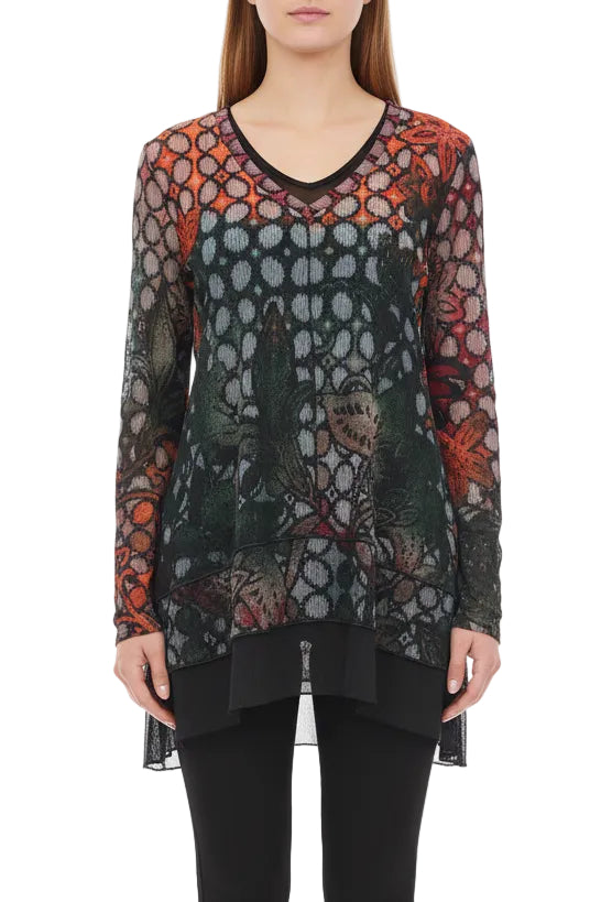 L/S V-Neck Hi-Lo Tunic