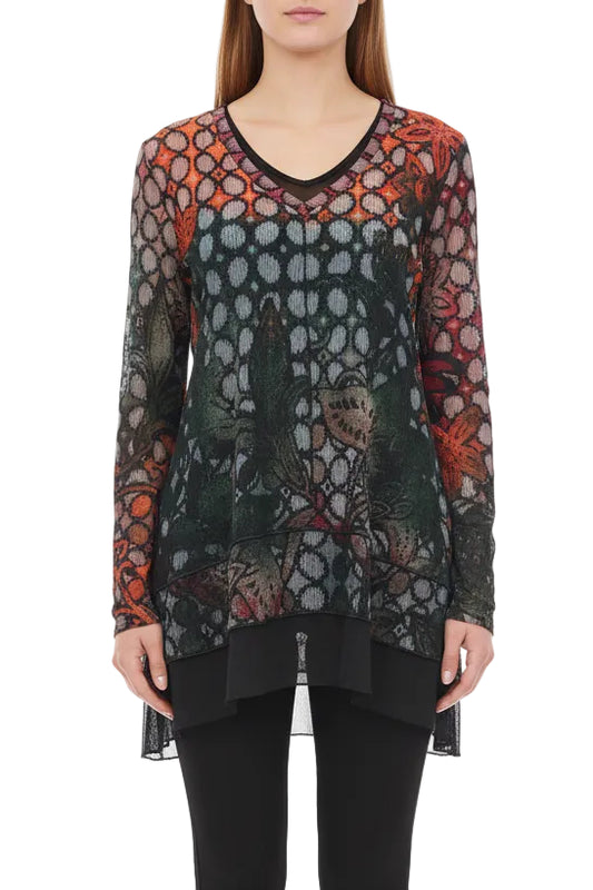 L/S V-Neck Hi-Lo Tunic