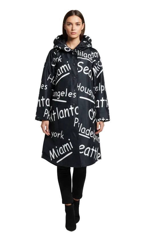 Oopera Long Button Up City Jacket