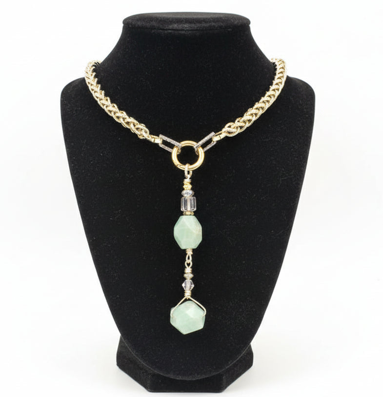 Silver/Pewter Large Wheat with Pendant