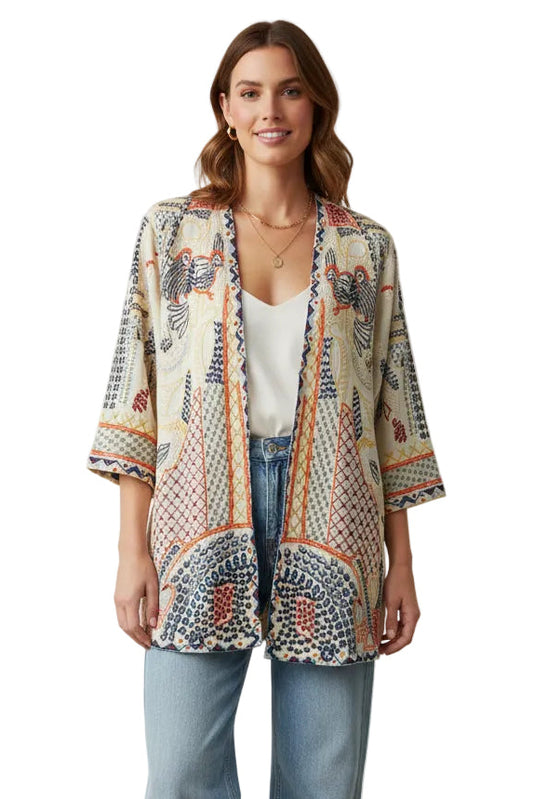 Embroidered Kimono