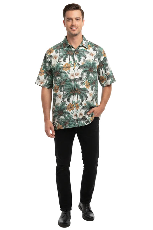 S/S Square Bottom - Island Palm