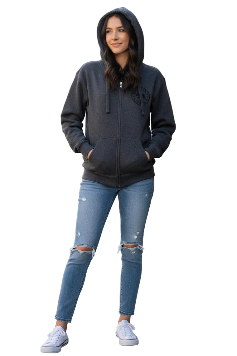 Full Zip Hoodie Lake Tahoe with Bear