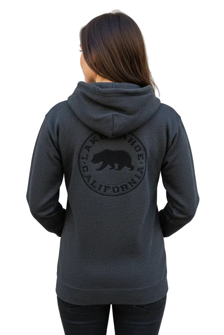 Full Zip Hoodie Lake Tahoe with Bear