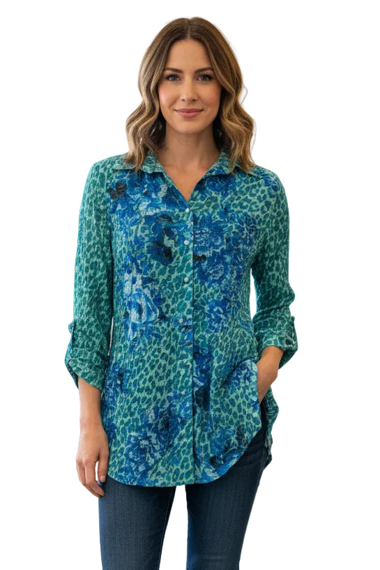 Roll Up Sleeve Shirt - Laura