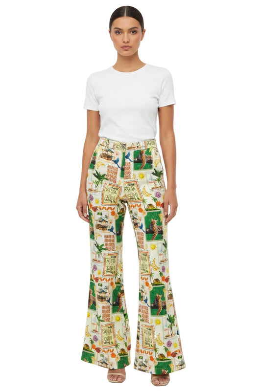 Cuban Print Viscose Pant