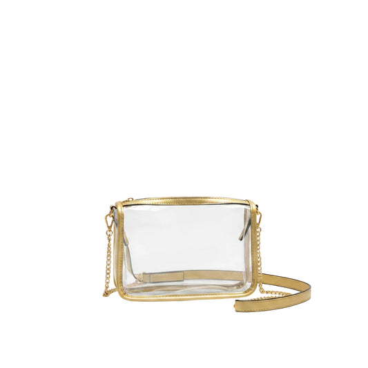 Clear Bag with Chain Strap and Short Strap