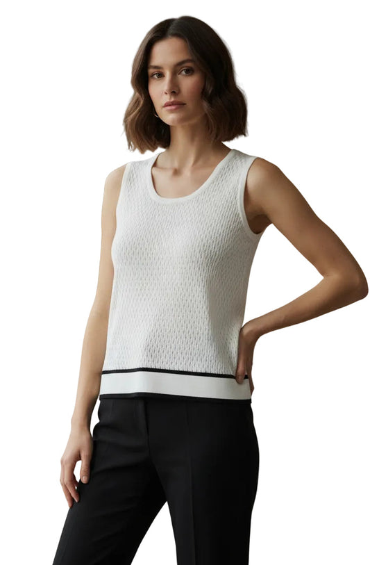Pointelle Knit Shell Tank