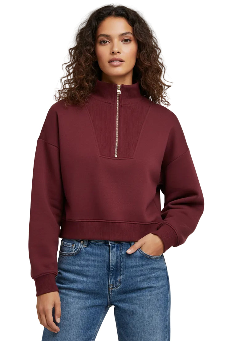 Soft Scuba Half Zip Sweatshirt