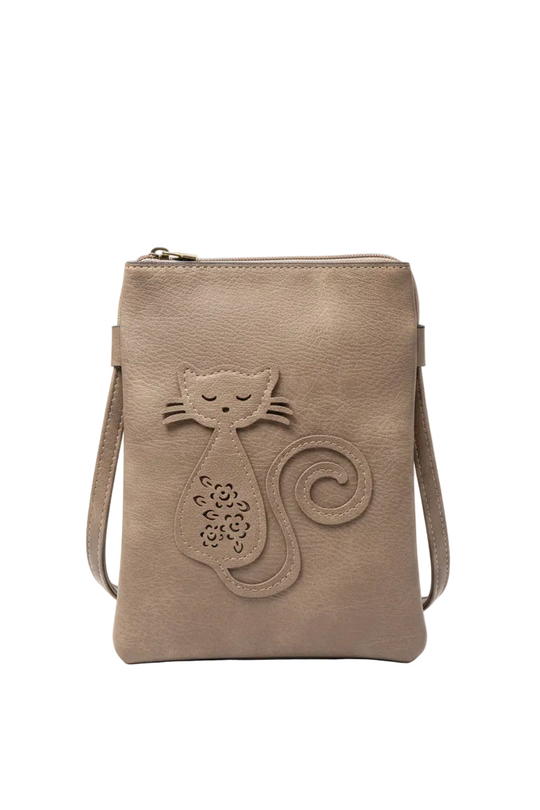 Cat Laser Cut Crossbody