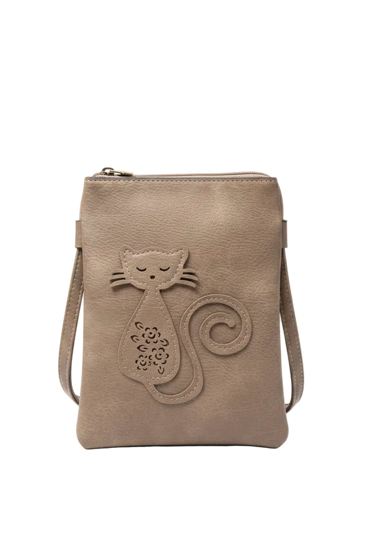 Cat Laser Cut Crossbody