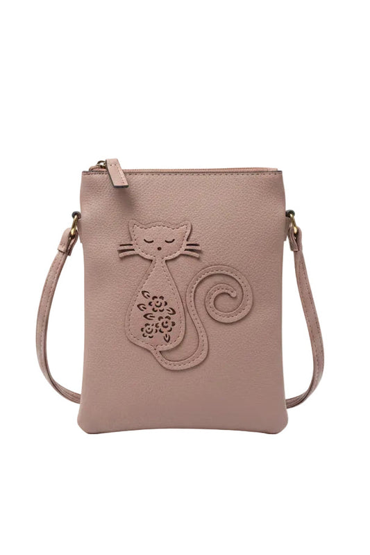 Cat Laser Cut Crossbody