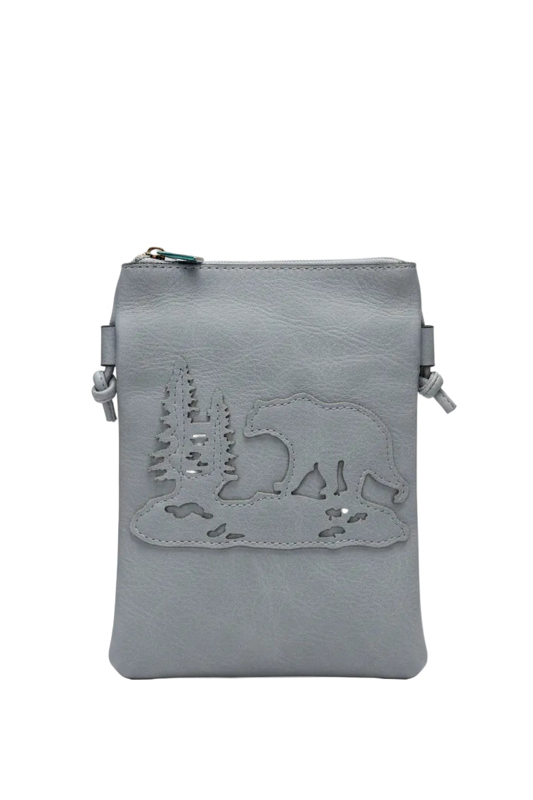 Black Bear Laser Cut Crossbody