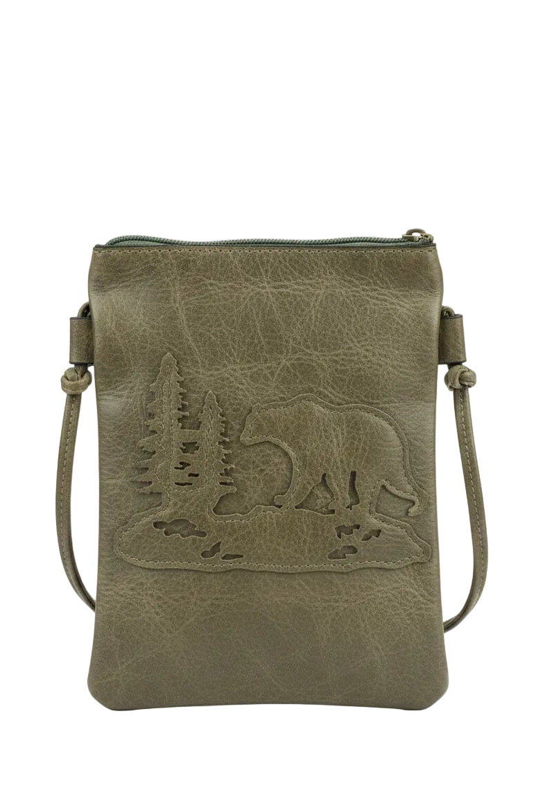 Black Bear Laser Cut Crossbody